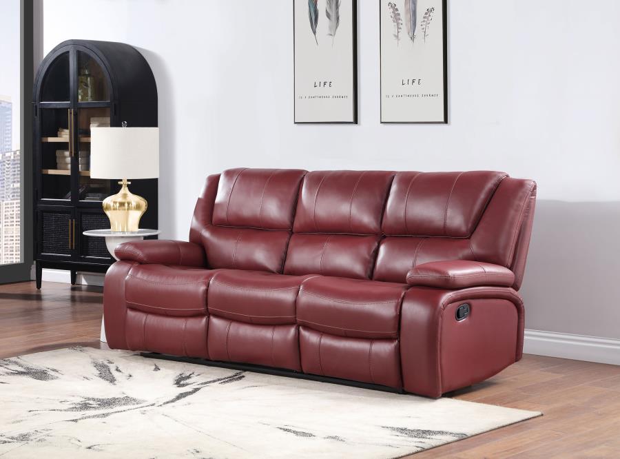 Camila Upholstered Motion Reclining Sofa