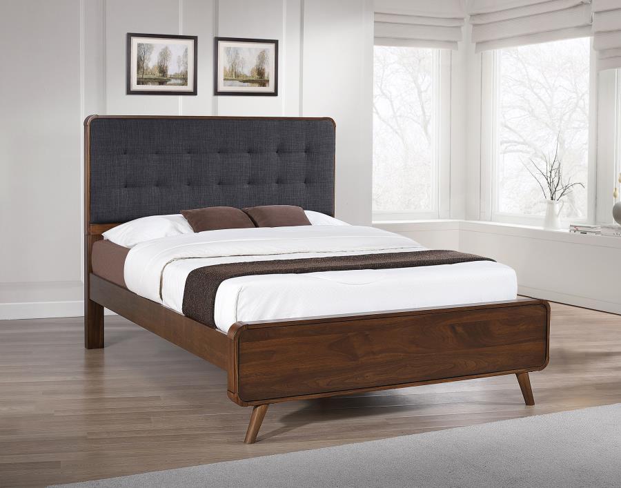 Robyn Mid-Century Wood Panel Bed