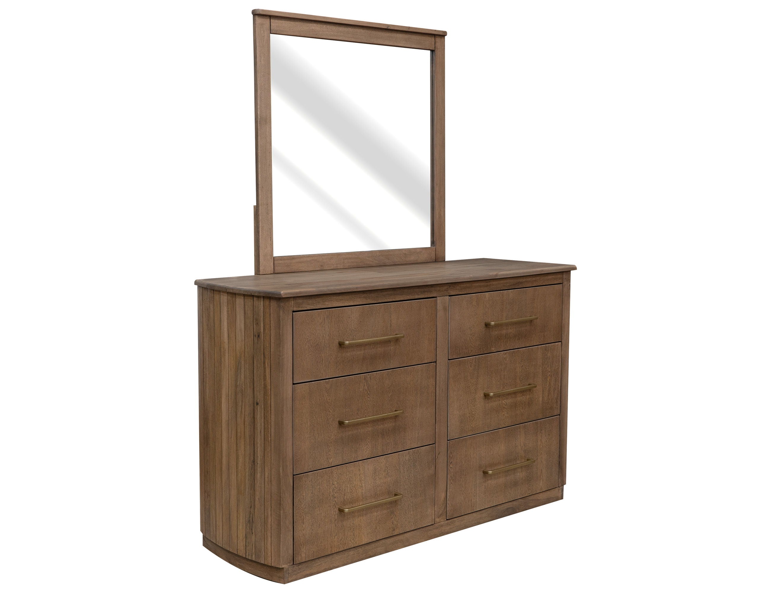 Mezquite 6 Drawer Dresser in Brown
