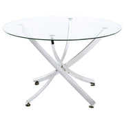 Dining Table with Crisscross Base