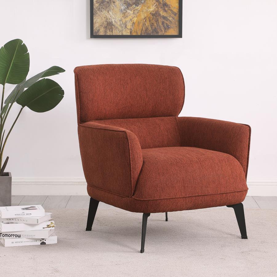 Andrea - Upholstered Crescent Arm Accent Chair