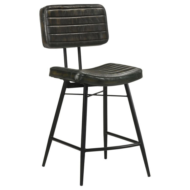 Partridge Leather Counter Chair Set of 2