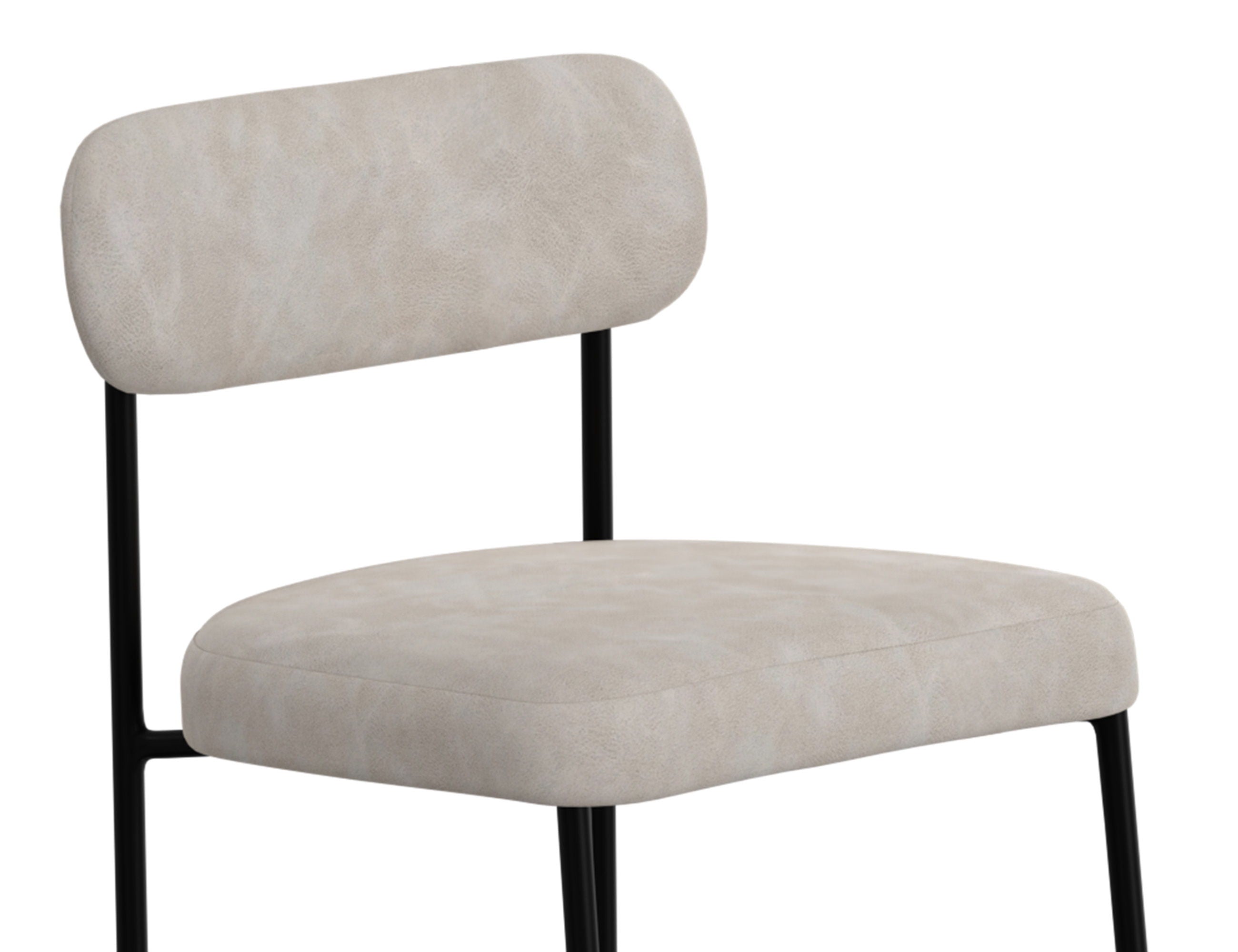 Upholstered Barstools with Wooden Frame & Metal Base - Seating - Bar Stool