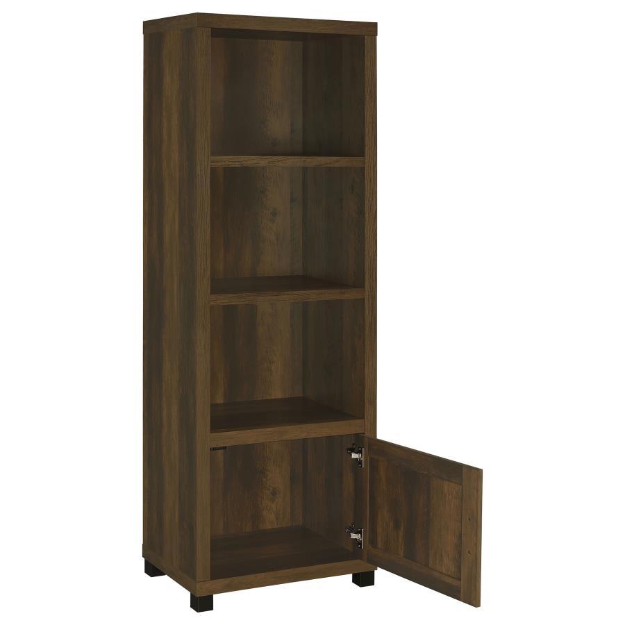 3-Shelf Media Tower in Dark or Distressed Pine