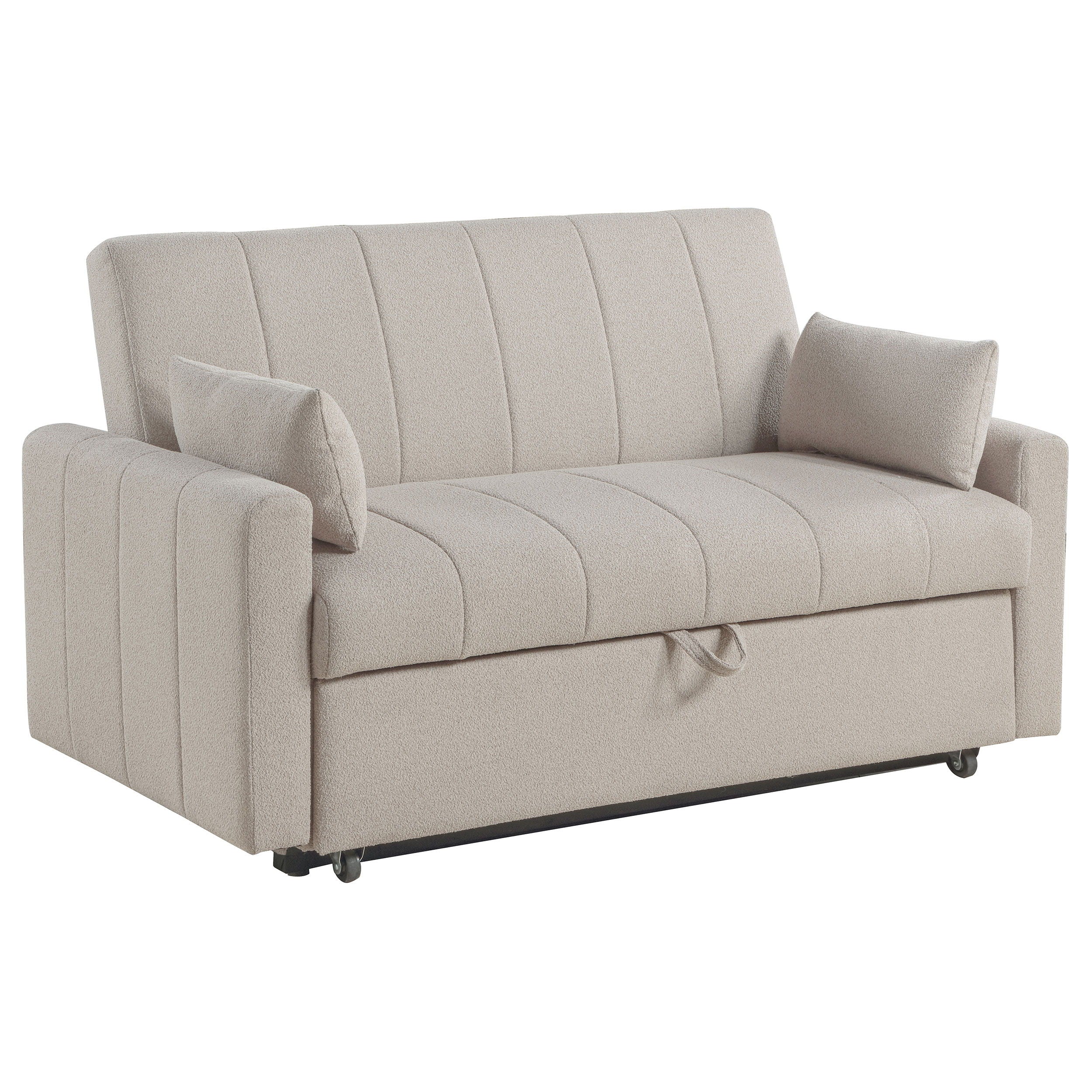 Portland Boucle Upholstered Sleeper Sofa Bed