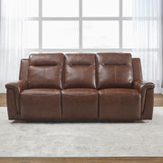 Avery Sofa P2 in Cognac Leather