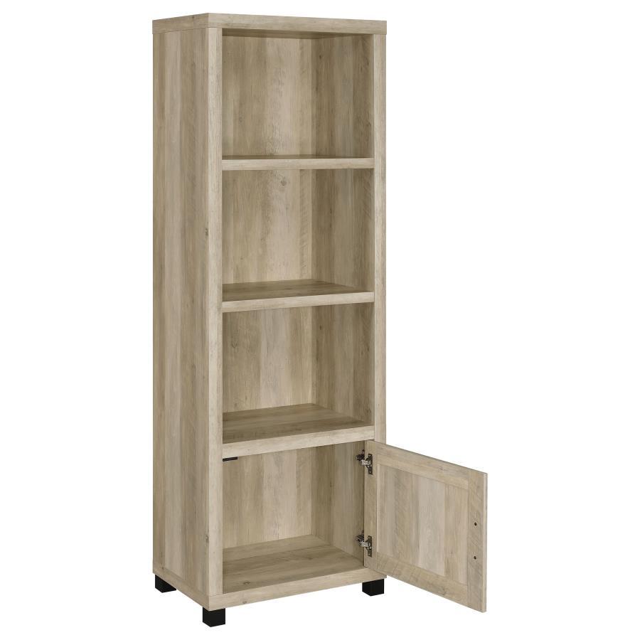 3-Shelf Media Tower in Dark or Distressed Pine