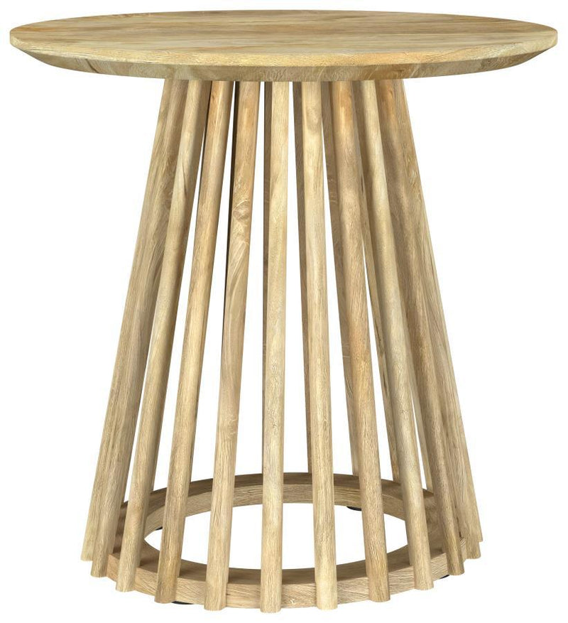 Touhy - Round Solid Wood End Side Table