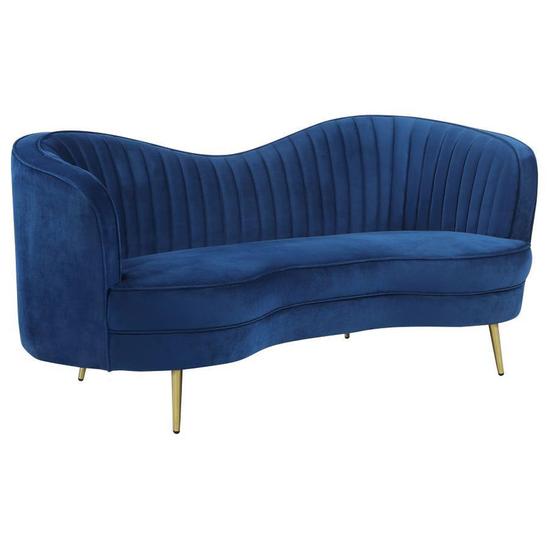 Sophia Upholstered Channel Tufted Loveseat