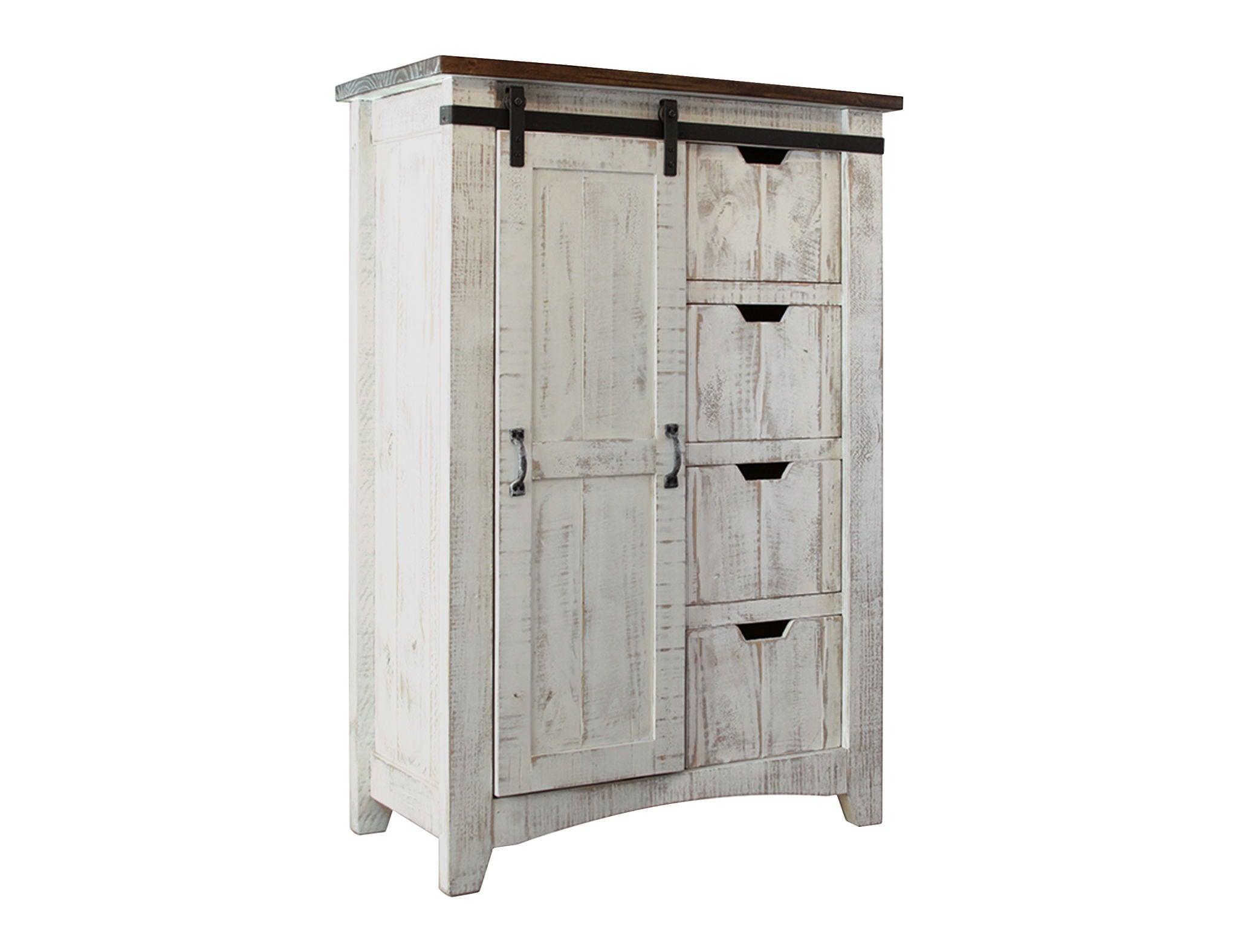 4 drawers + 1 sliding barn?door Pueblo - Chest