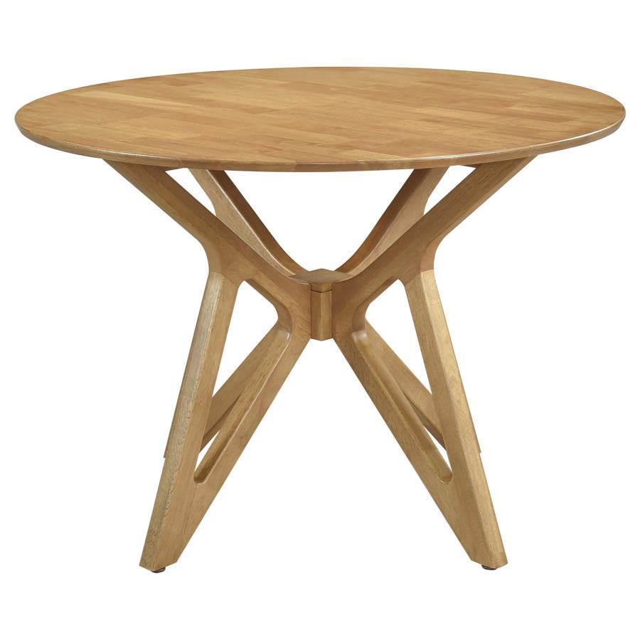 Elowen Round Solid Wood Dining Table Set
