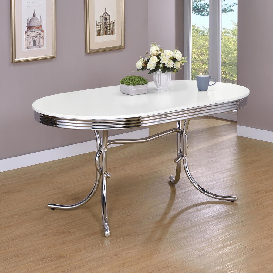 Retro 5-Piece Oval Dining Set