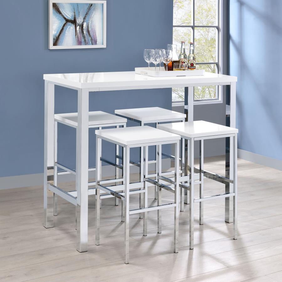 Natividad 5 Piece Pub Height Bar Table Set