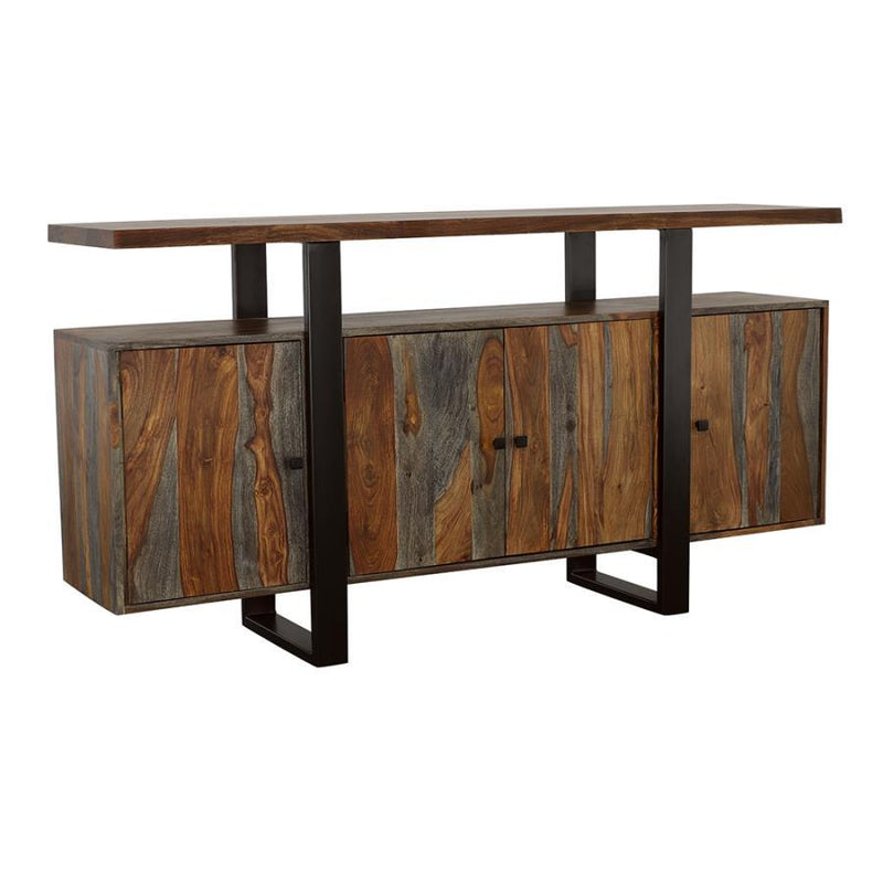 Ditman 4-Door Solid Wood Sideboard Buffet