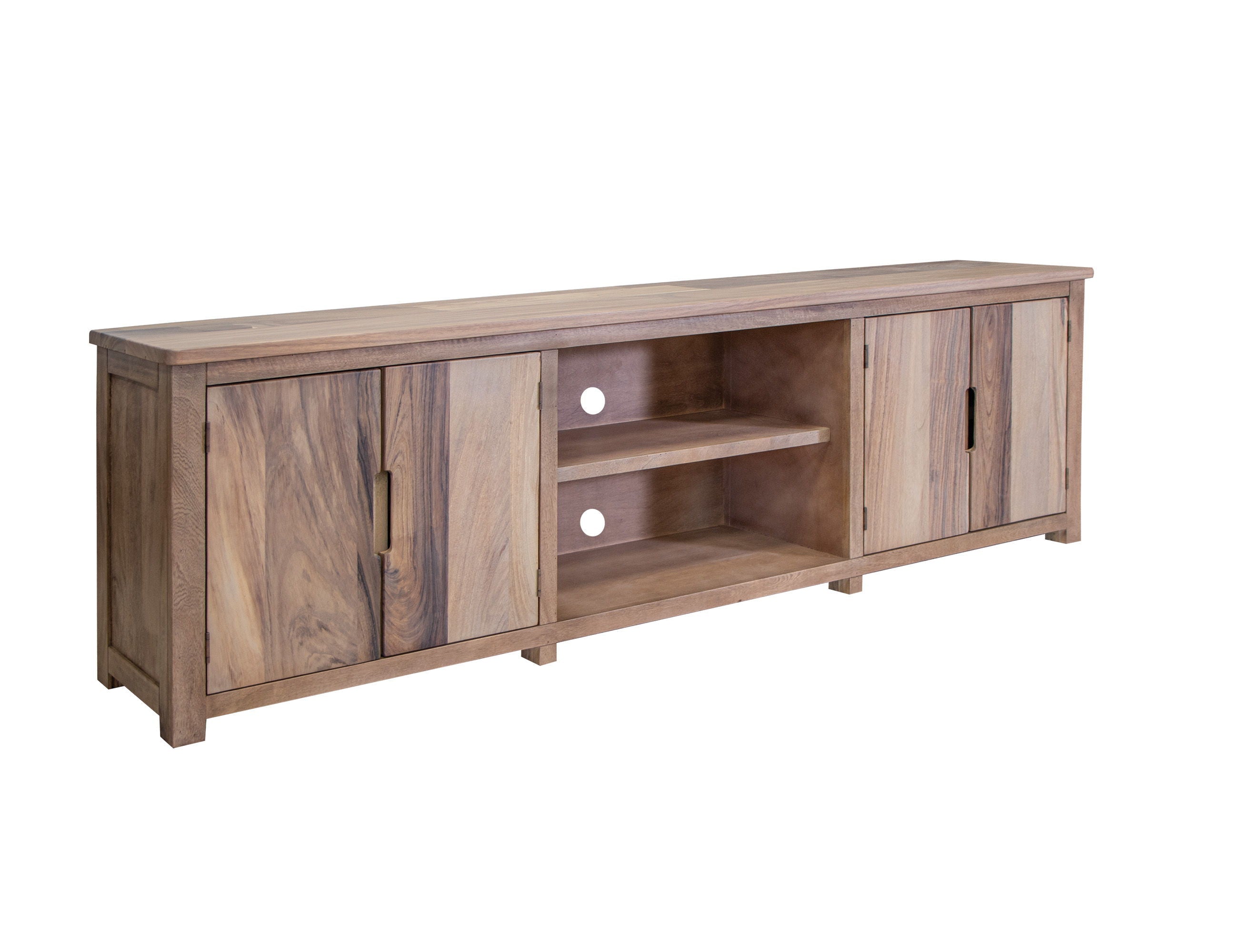 Natural Parota 93" TV Stand – 4 Doors