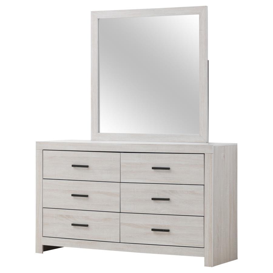 Brantford 6-Drawer Dresser with Mirror