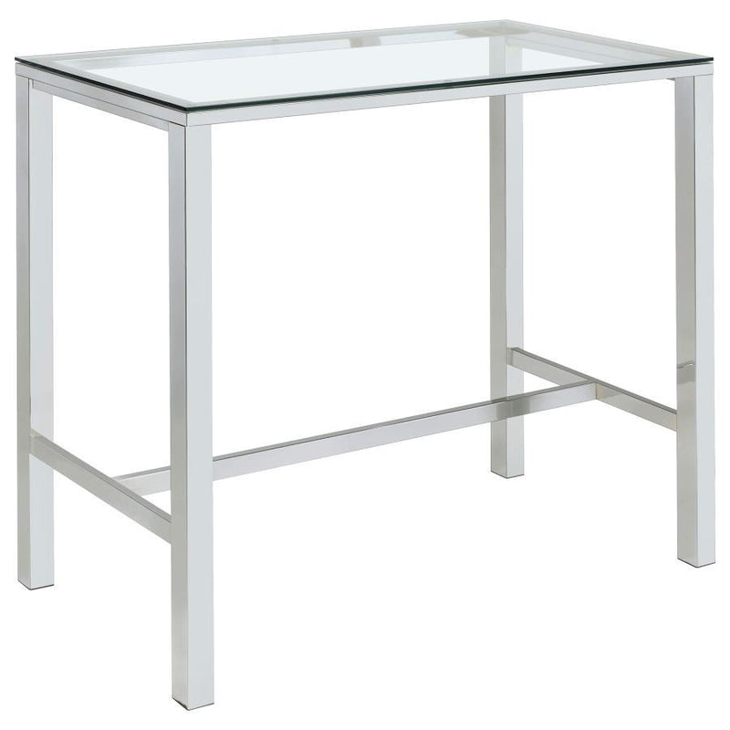 Tolbert - 5-Piece Bar Set with Clear Acrylic Chairs
