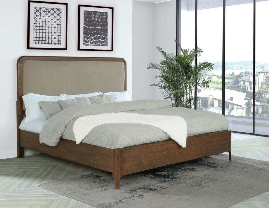 Maderia Upholstered Panel Bed