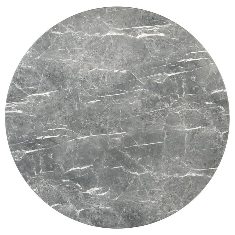 Franklin – 59" Round Dining Table in Gray