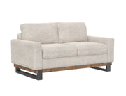 Mita Two-Cushion Loveseat with Ivory
