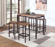 Santana 5 Piece Pub Height Bar Table Set