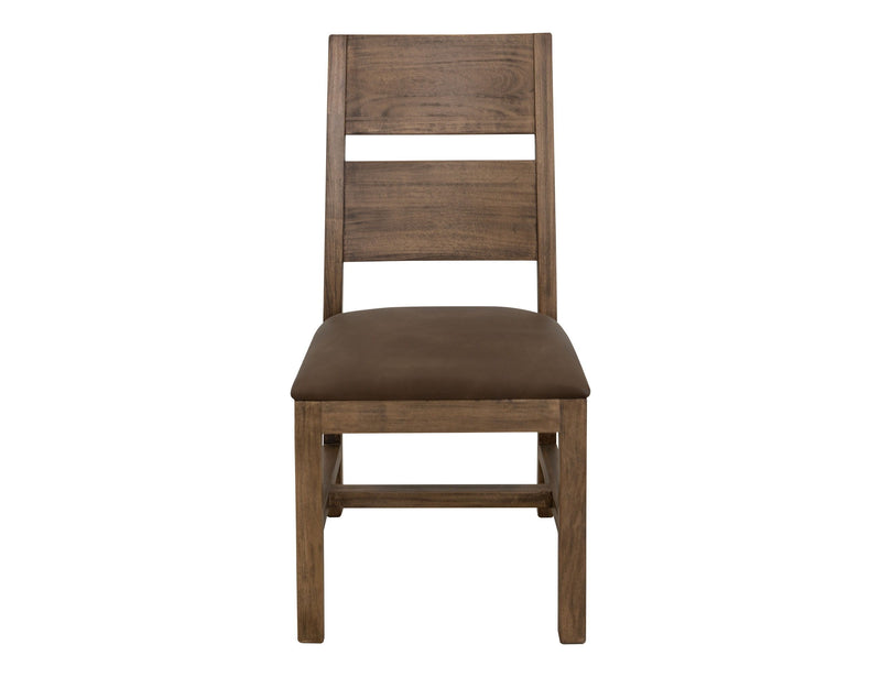 Natural Teca - Chair Set of 2 in Brown