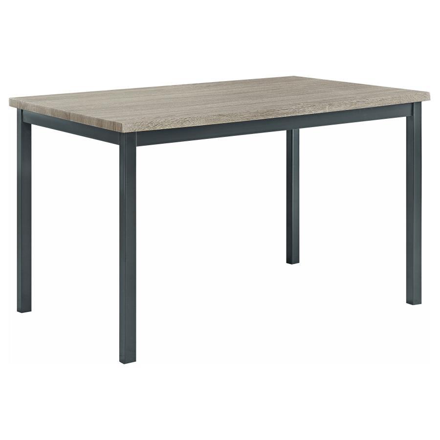 Garza Rectangular Gray Dining Table