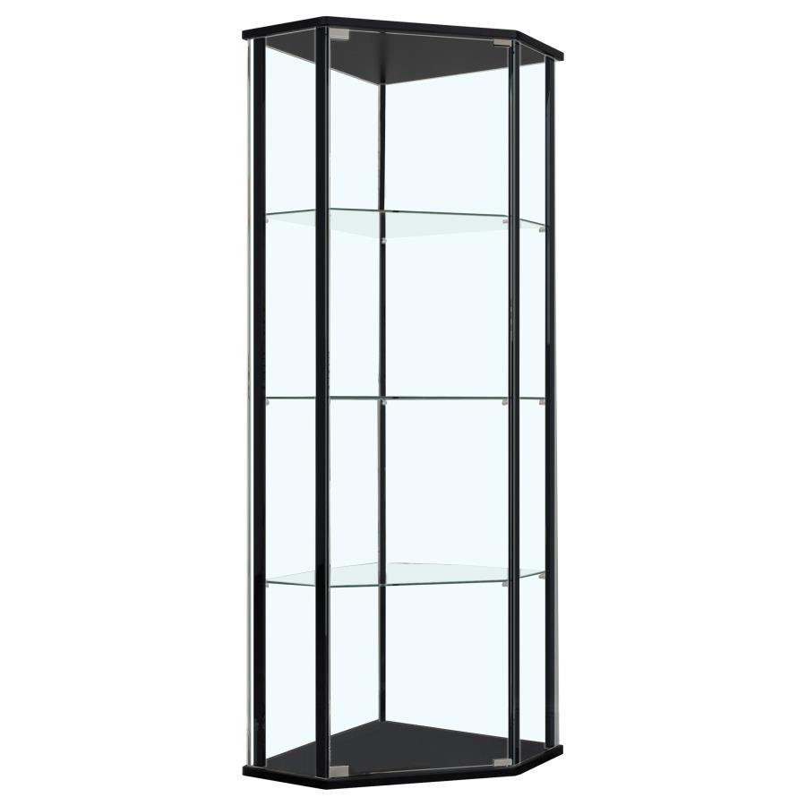 Zenobia 4-Shelf Curio Cabinet Display Case