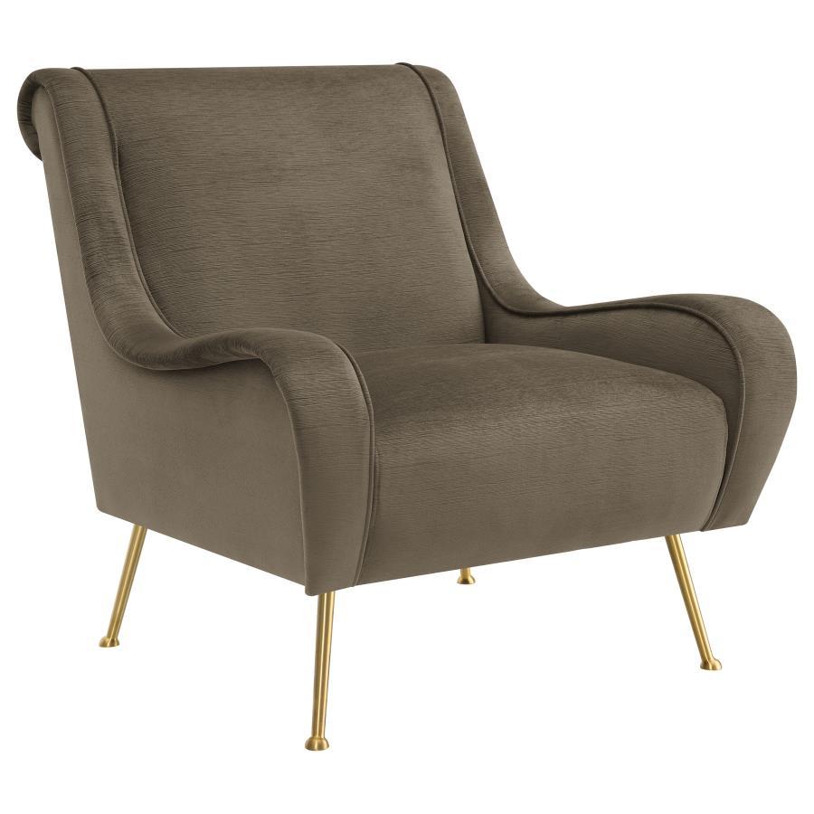 Ricci Upholstered Saddle Arm Accent Chair