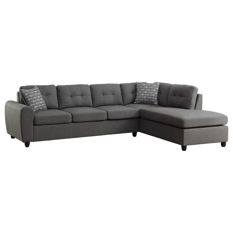 Stonenesse - Sectional Sofa With Storage Ottoman Set