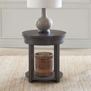 Weston - Round End Table - Brown