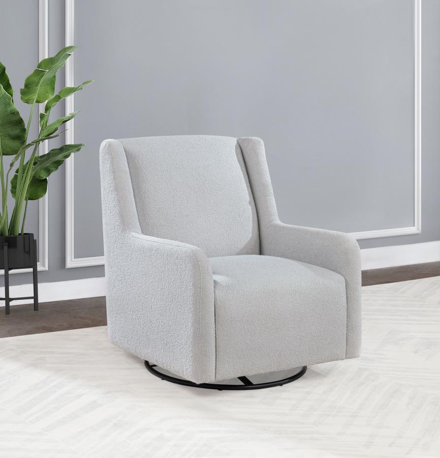 Serra Boucle Upholstered Swivel Glider Recliner