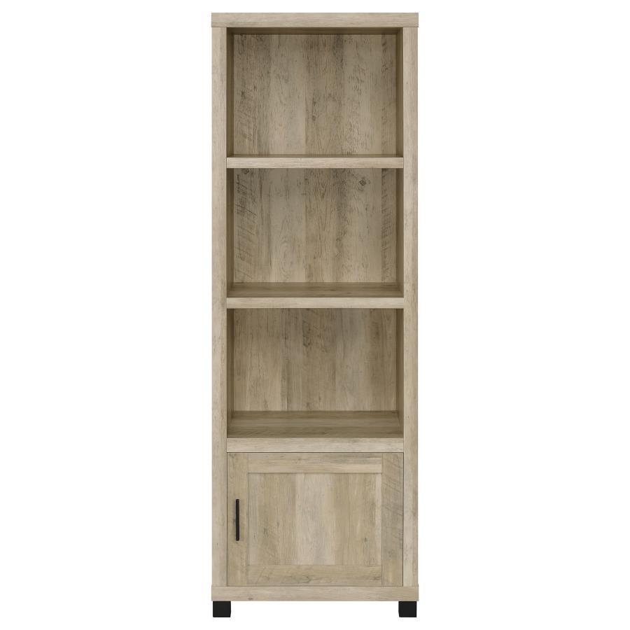 3-Shelf Media Tower in Dark or Distressed Pine