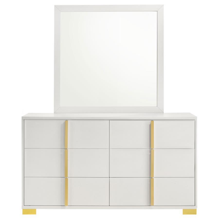 Marceline 6-Drawer Dresser With Mirror
