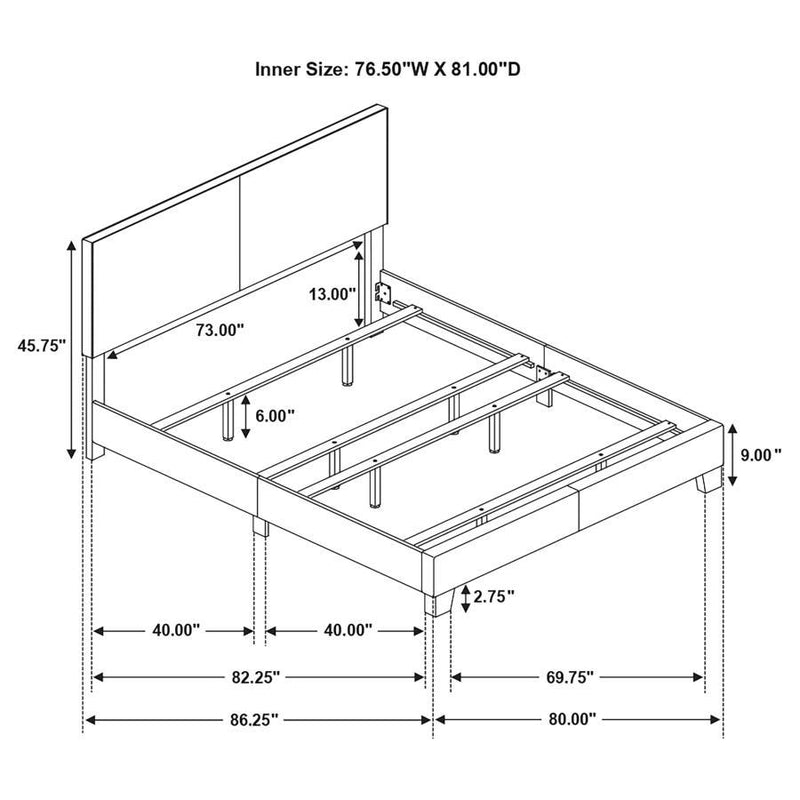 Dorian Upholstered Panel Bed