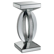 Square Mirrored Acrylic Crystal Side End Table