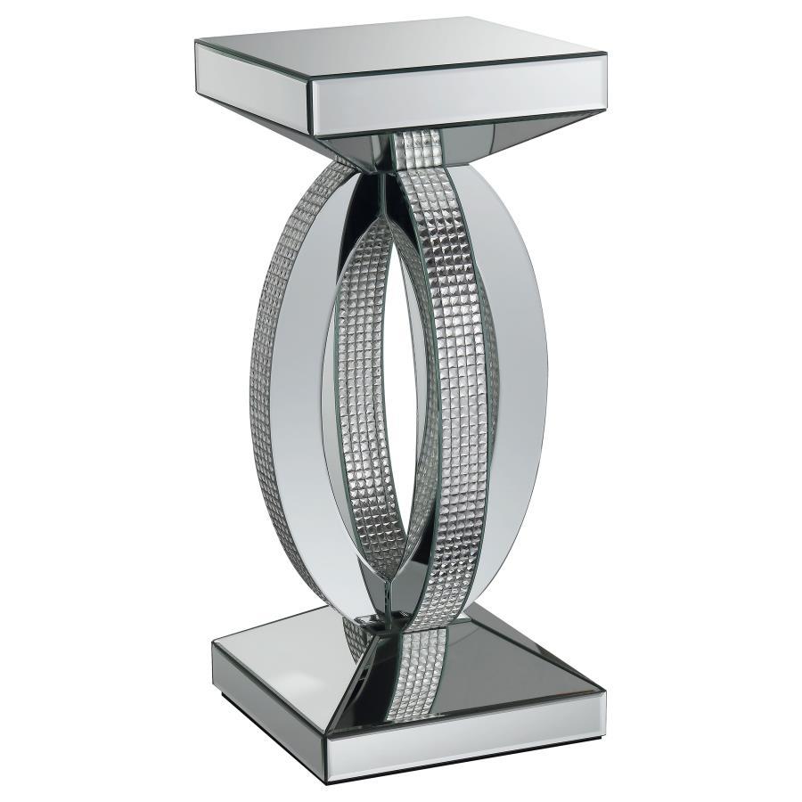 Square Mirrored Acrylic Crystal Side End Table