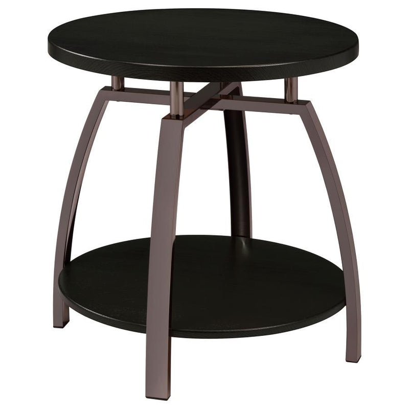 Dacre Round Engineered Wood Top Coffee Table