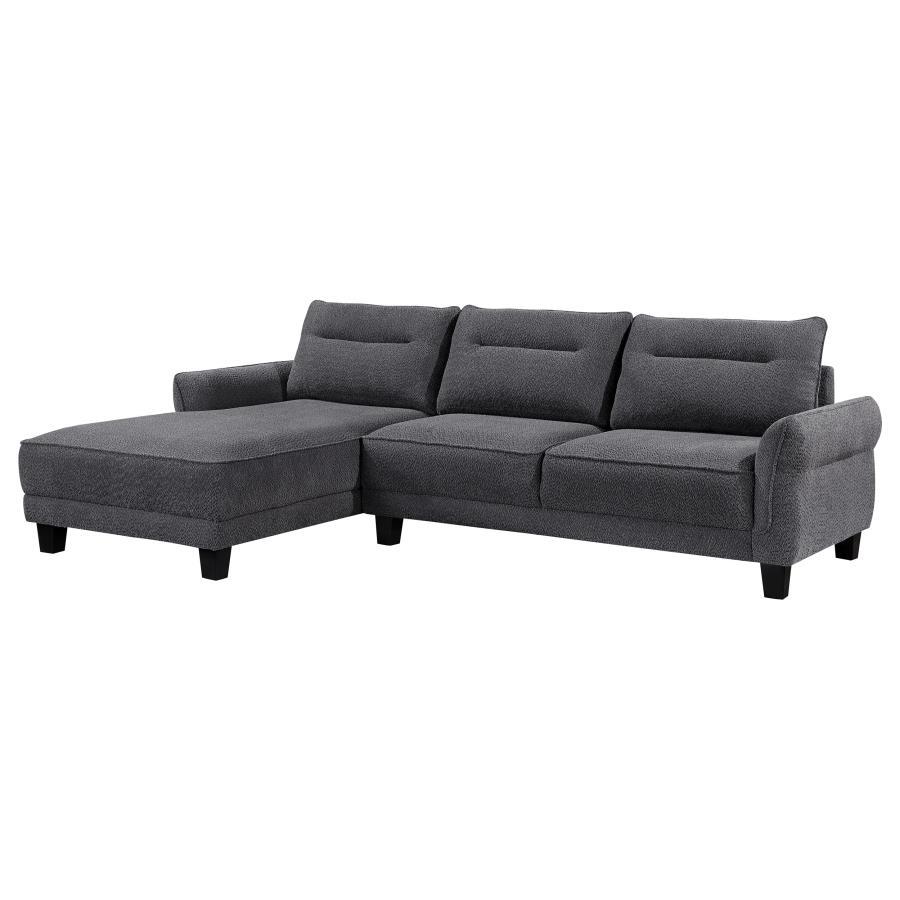 Caspian Upholstered Chaise Sectional Sofa
