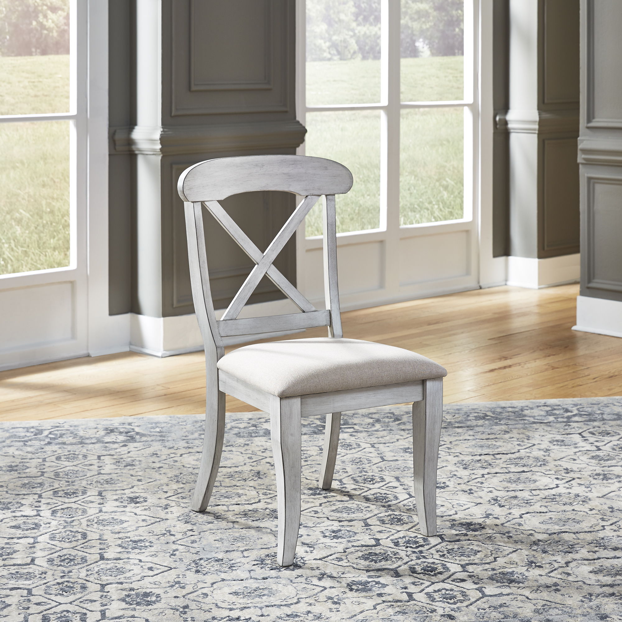 Ocean Isle Upholstered X-Back Side Chair