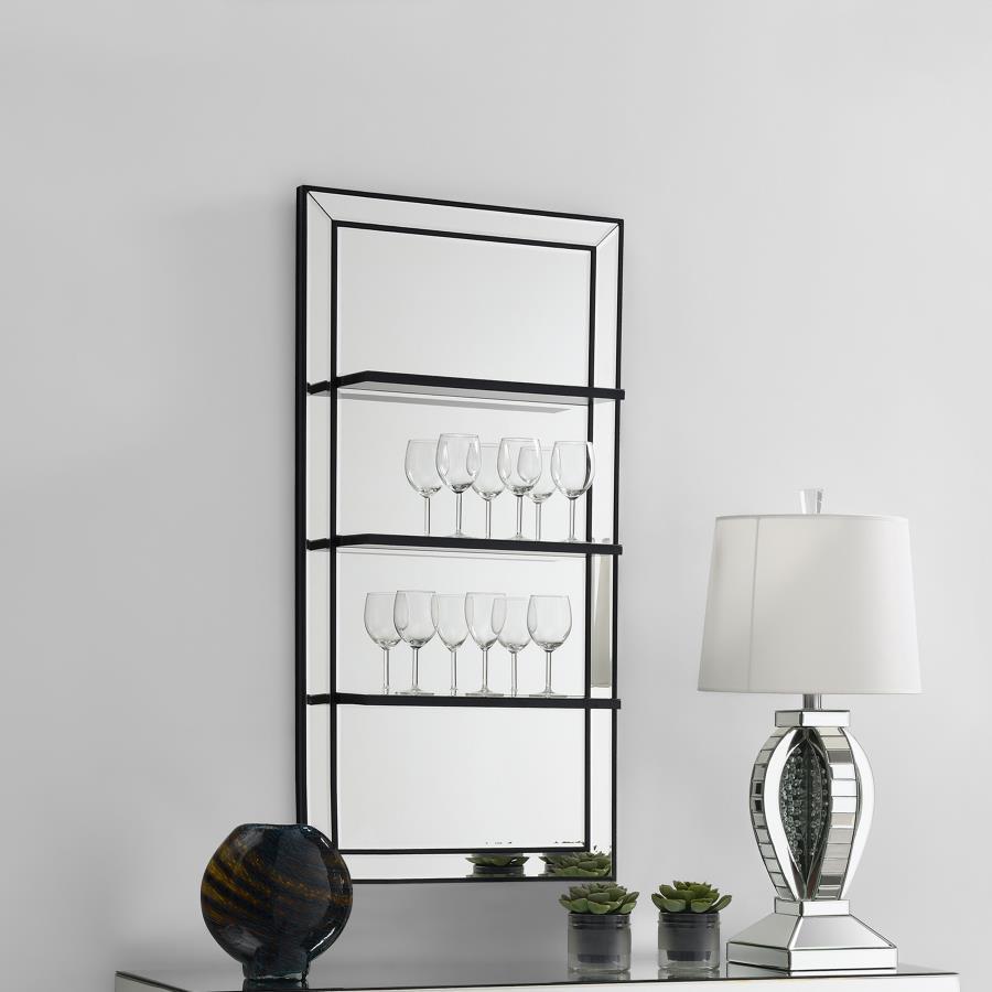 Oriel Rectangular 3-Shelf Wall Mirror