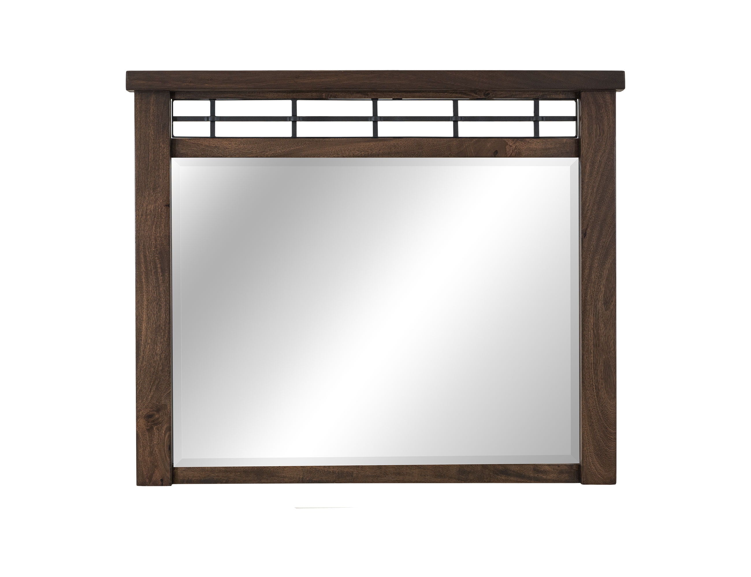 Parota III Mirror in Barrel Brown