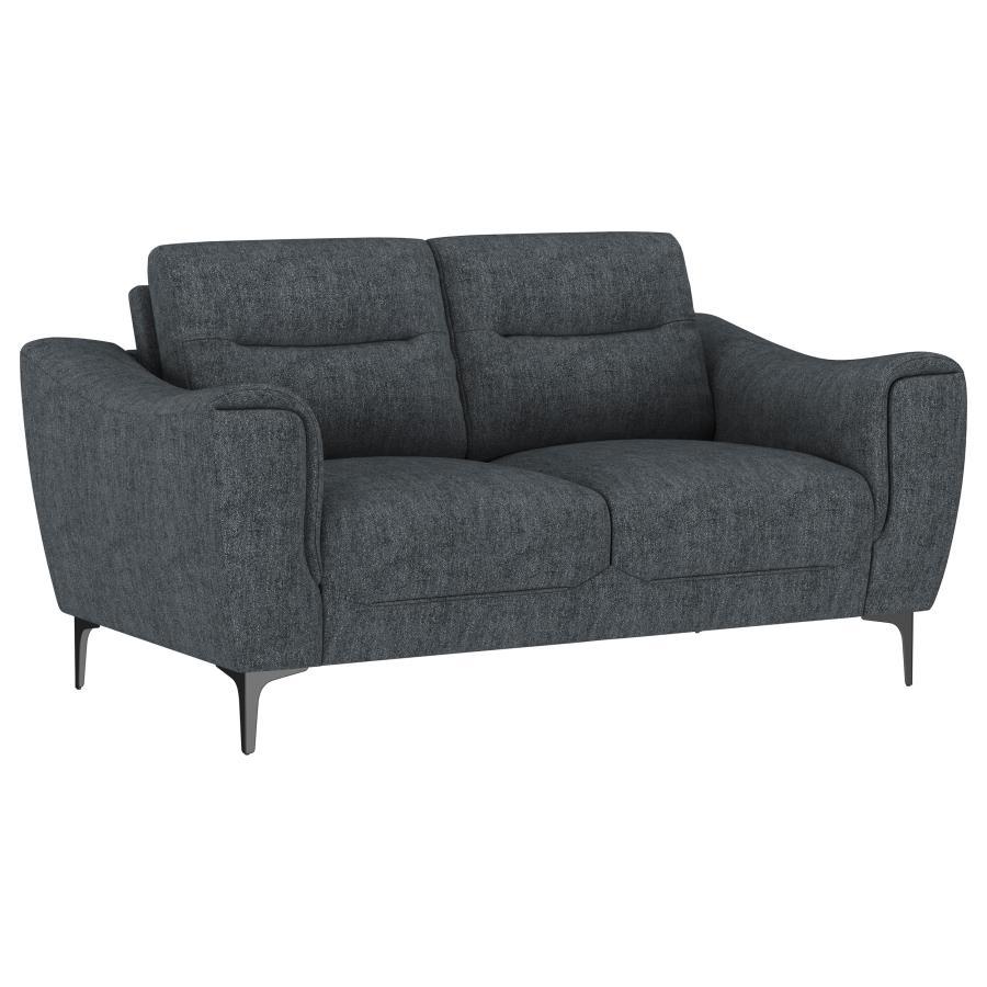 Nolan - Upholstered Sloped Track Arm Loveseat