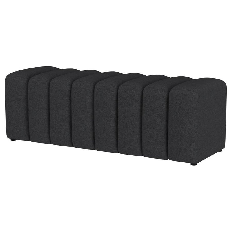 Summer Fabric Upholstered Tufted Accent Bench