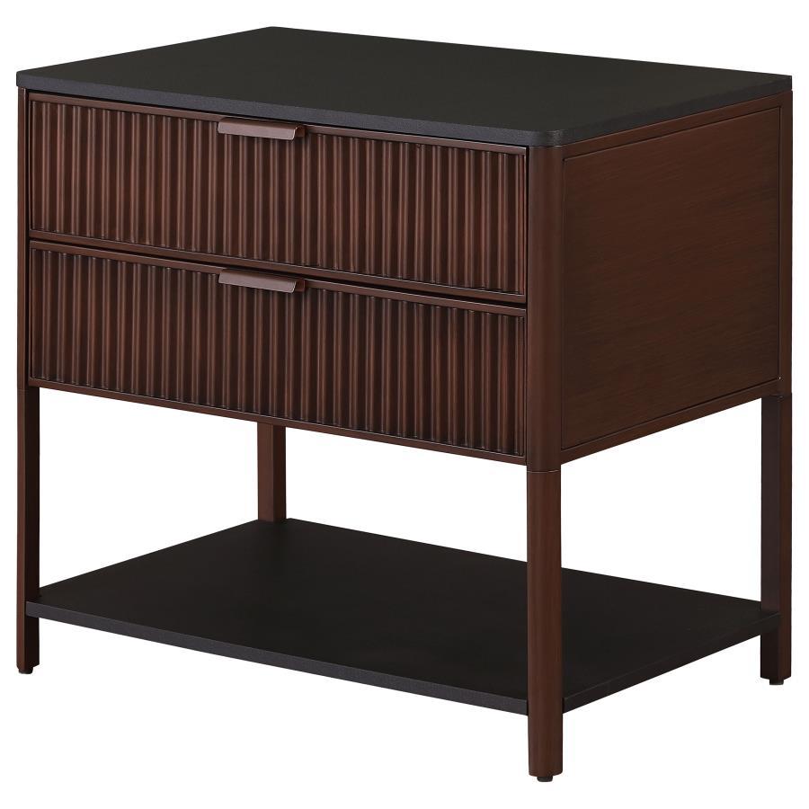 Zimmerlee - 2-Drawer Side Table with Shelf
