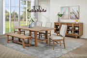 Middleton Extension Leaf Dining Set With Upholstered Chairs