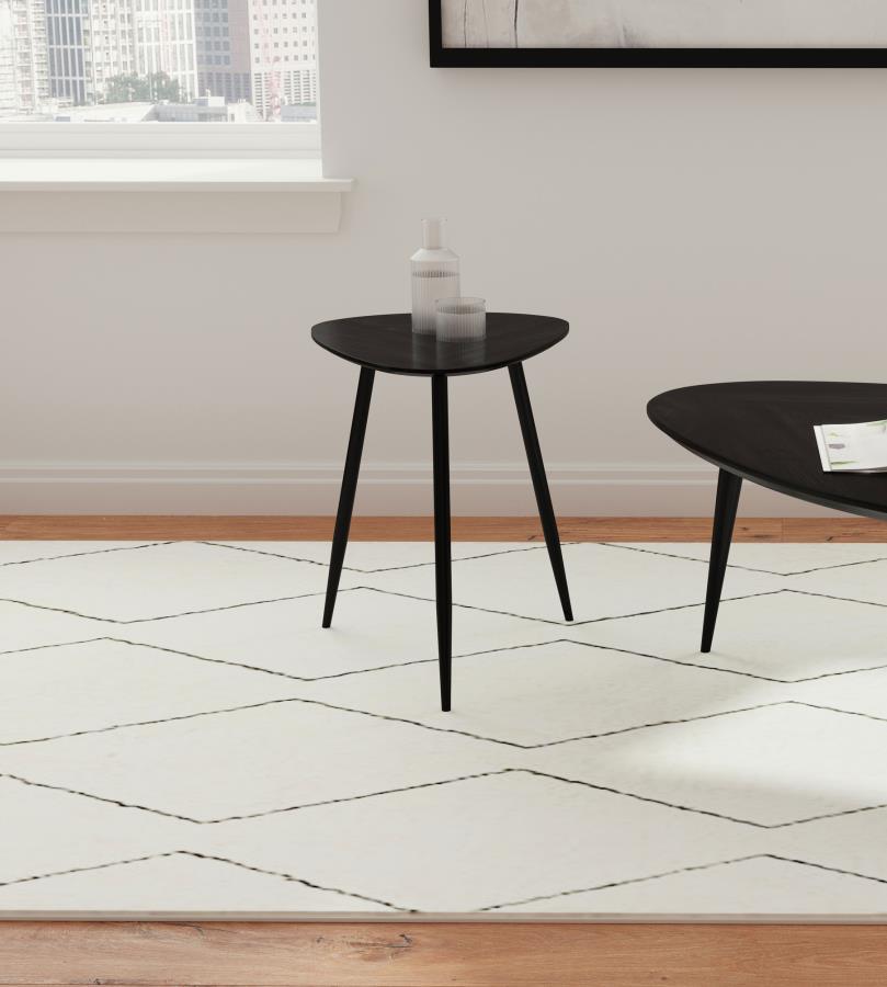 Odessa Triangular Solid Wood Coffee Table