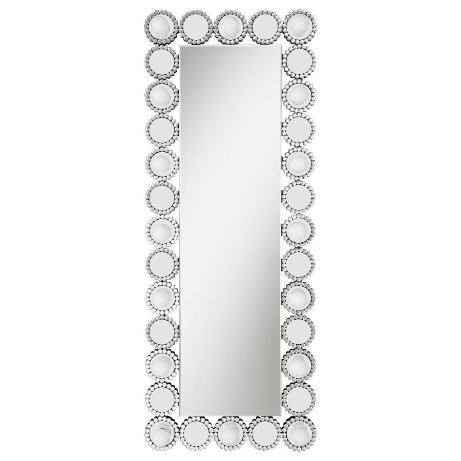 Aghes Full-Length Wall Mirror with LED Lighting