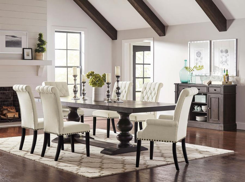 Onslow Rectangular Dark Brown Wood Dining Table