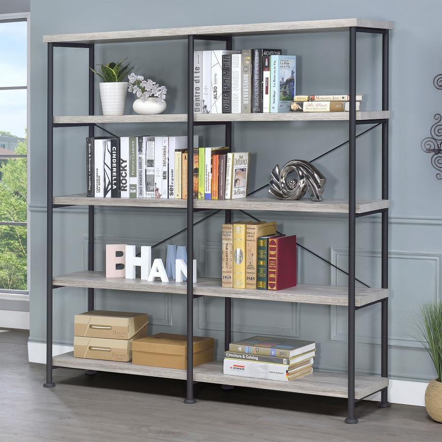 Analiese 4-Shelf Double Bookshelf